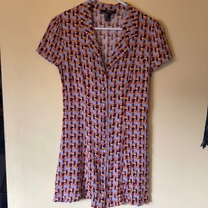 Retro button down dress